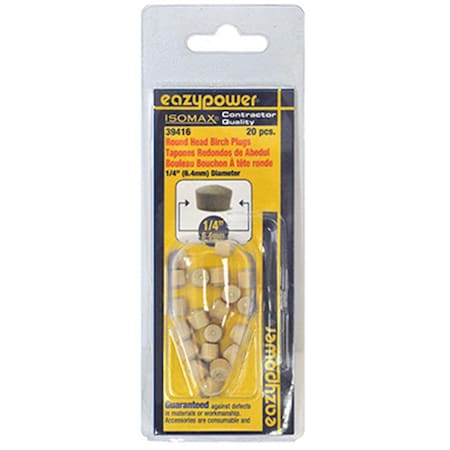 Eazypower 39416 0.25 in. Round Head Plug - 20 Pack 132251